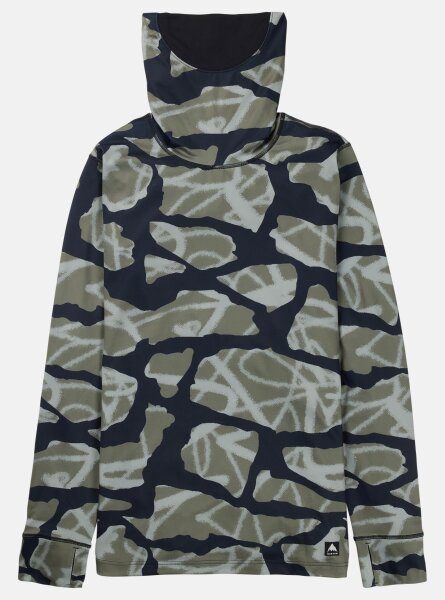 Burton Mittelschweres Funktionshemd mit hohem Kragen für Herren in Graffiti Camo