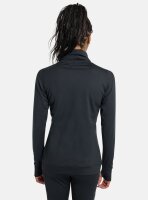 Burton Mittelschweres Funktionsshirt mit langem Kragen für Damen in True Black