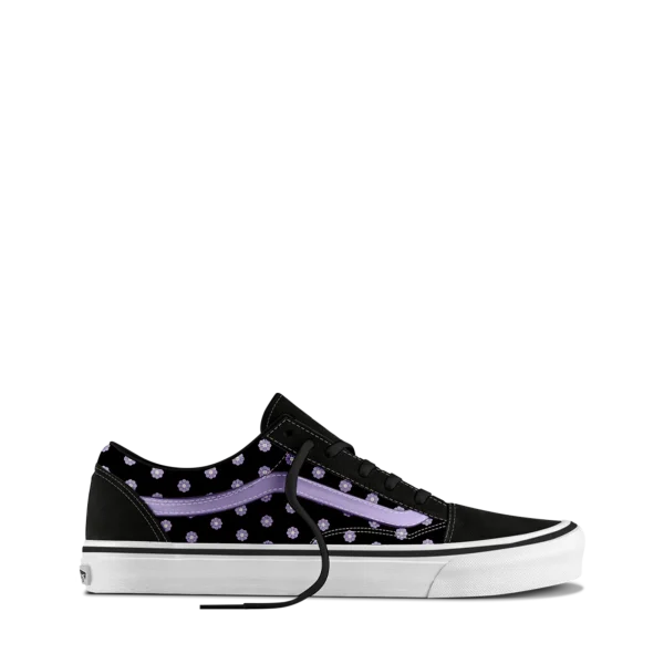 Vans Old Skool Jugendliche-Schuhe in Floral Embroidery Purple