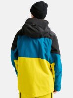 Burton [ak] Swash GORE-TEX 2L Jacke für Herren in True Black / Blue Teal / Atomic Yellow