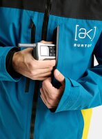Burton [ak] Swash GORE-TEX 2L Jacke für Herren in True Black / Blue Teal / Atomic Yellow