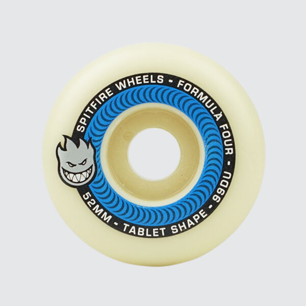 Spitfire Wheels F4 Tablets Natural 52mm 99A Skateboard Rollen (4er Satz)