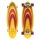Arbor Surfskate Complete C7 Jordan Brazie Yellow/Red 32.5 IN