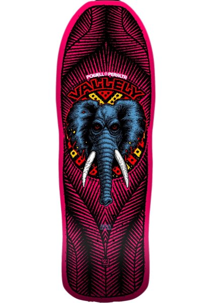 Powell-Peralta Vallely Elephant Re-Issue Pink Skateboard Deck 10"