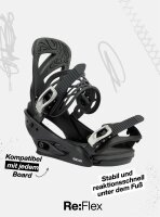 Burton Mission Re:Flex Snowboardbindung für Herren in White / Silver