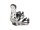 Burton Mission Re:Flex Snowboardbindung für Herren in White / Silver