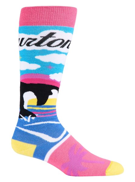Burton Party Lap Snowboardsocken für Damen in Beach Scene