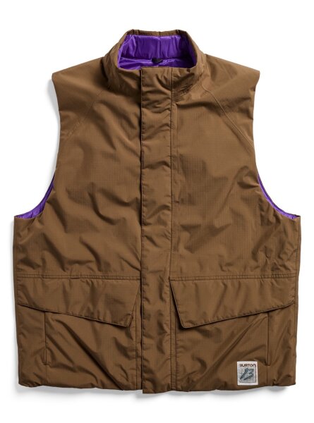 Burton Reversible Insulated Vest - Earth Ship Brown