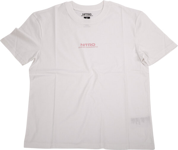 Nitro Logo T-Shirt für Damen Weiss