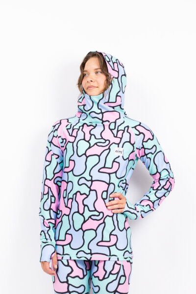 Eivy Icecold Hood Top Baselayer für Damen Fantasy Camo