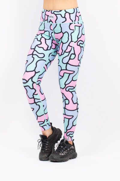 Eivy Pocket Baselayer-Tights für Damen Fantasy Camo