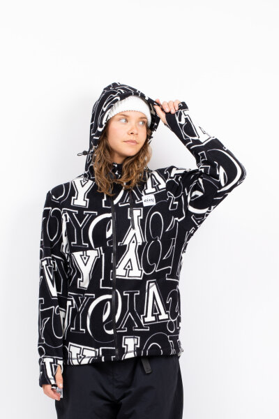 Eivy Techlight Ziphood Fleecejacke für Damen Typo Black