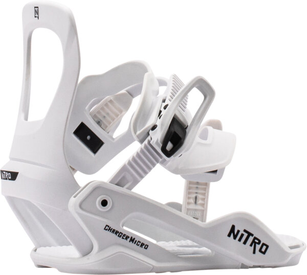 Nitro Charger Micro Bag Snowboard-Bindung für Kinder Weiss