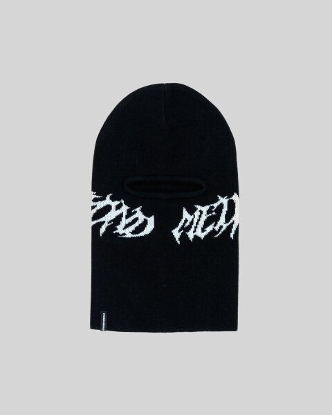 Beyond Medals Jacquard Knit Balaclava in Black